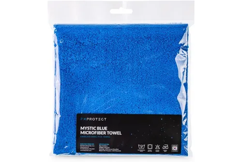 FX Protect Mystic Blue Microfiber Towel – uniwersalna mikrofibra bez obszycia, niebieska, 40x40, 350gsm