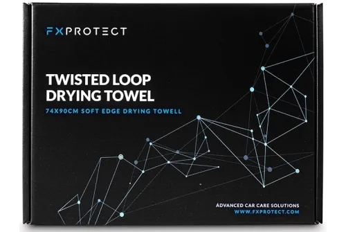 FX PROTECT Microfiber Torkhandduk 74x90cm 550GSM dubbelsidig vriden loop för skonsam torkning av fordonslack