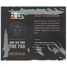 Tire Applicator Pads, Medium-Firm Gray Foam, 10-Pack, ADBL
