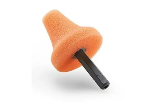 Flex 517828 Mini gąbka polerska w kształcie stożka, miękka, pomarańczowa