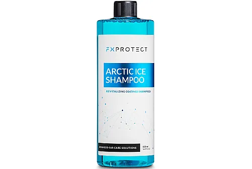 FX PROTECT Arctic Ice bilschampo 500ml flaska med surt pH för detailing och fordonsvård