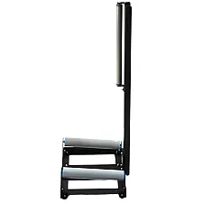 Wheel Rim Stand 14-22 Inch, 3-Roller Rotation, Galvanized Steel, PRO, Poka Premium Equipment