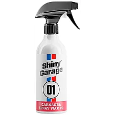 Spray Carnauba Wax 500ml, Hydrophobic Protection, Mango Scent, Long-Lasting Shine, Shiny Garage