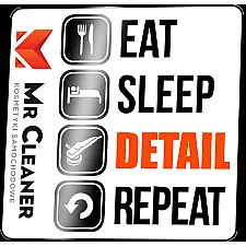 Detailing Sticker Eat Sleep Detail Repeat, Monster Shine