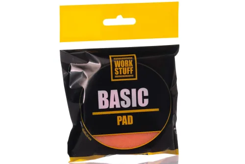 Poleringspad, Medium Hårdhet, Orange 80/90 mm, Fasade kanter, Central hål, Work Stuff