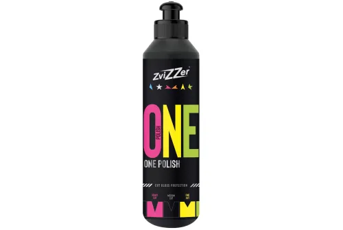 ZviZZer ONE Polish 250ml enstegspolermedel för billackpolering och borttagning av swirls