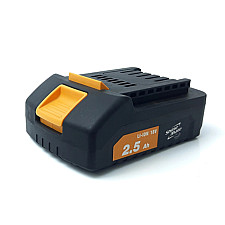 Lithium-Ion Battery 18V 2.5Ah High Capacity Rechargeable B1825A, ShineMate