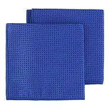 Microfiber Glass Cleaning Cloth 2-Pack, Waffle Texture, Highly Absorbent, Deturner