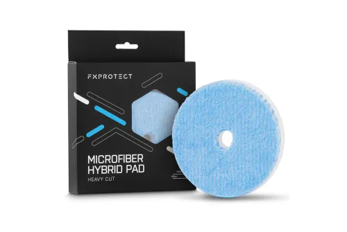 FX PROTECT Microfiber Hybrid Grovpoleringspad 135mm för compound-arbete och lackkorrigering