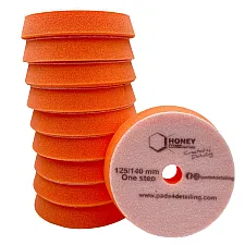 Poleringssvamp R-DA Orange Medium Hård 140mm 10-pack, Honey Combination