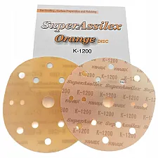 Sanding Discs Hook and Loop K1200 Grit 75mm Assilex Orange, KOVAX