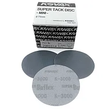 Abrasive Hook and Loop Disc 75mm Black K3000, KOVAX