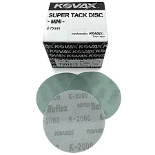 Abrasive Hook and Loop Disc 75mm Green K2000 Dry Buffing, Kovax
