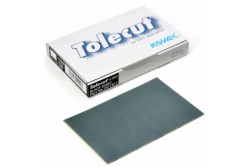 Black Kovax Tolecut self-adhesive sandpaper 70x114mm K3000 for ultra-fine paint sanding and defect removal