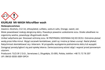 KiurLab Microfiber Rengöringsmedel 5L kanna för rengöring av microfiber-dukar och pads