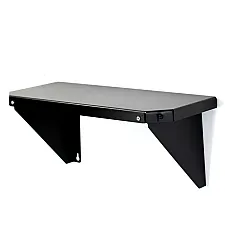 Storage Shelf 46x21 cm Galvanised Steel Scratch-Resistant Black, Poka Premium