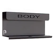 Brush And Bottle Holder 40cm, Dual Function, Powder Coated, Black, BODY