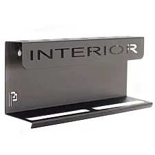Brush And Bottle Holder 40cm, Dual Function, Powder Coated Black, Interior, POKA