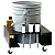 Car Detailing Bucket Trolley 40cm Galvanized Steel Powder Coated Rinse, Poka Premium