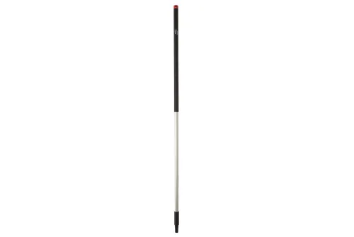 Handle for brushes, scrapers and sweeping brushes with ergonomic grip and quick-release fitting, Vikan