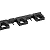 Väggfäste Flex 420mm, justerbar, slitstark plast, VIKAN