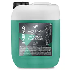 Hydrophobic Glass Cleaner 5L SiO2 Polymer Fast Drying Invisible Wiper Effect, Auto Graph EMERALD