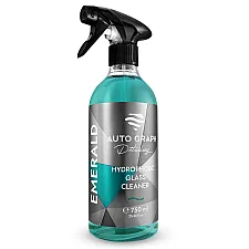 Hydrophobic Glass Cleaner 750ml SiO2 Polymer Invisible Wiper Water Repellent, Auto Graph EMERALD