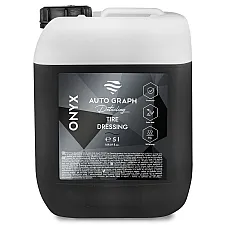 Tire Dressing Coat 5L, Deep Black Satin Finish, Hydrophobic Protection, Anti-Aging, Easy Application, Auto Graph ONYX