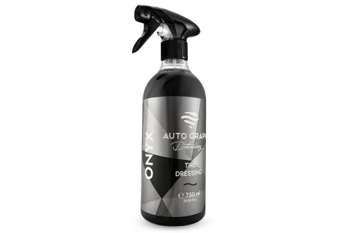 Auto Graph Tyre Dressing 750ml bottle with hydrophobic satin finish for tyres and rubber surfaces