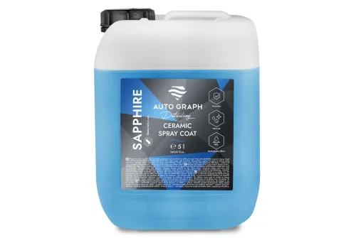Auto Graph Ceramic Coating Spray 5L container with high SiO2 content for hydrophobic surface protection