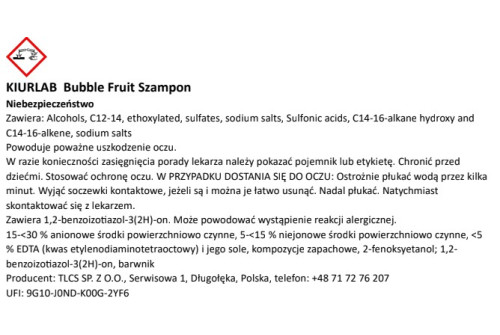 KiurLab Bilschampo pH-neutralt koncentrat 20 liter förpackning med grapefruktdoft