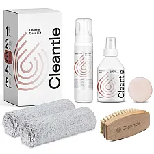 Leather Care Kit 200ml Leather Cleaner, Leather Protector, UV Protection, Microfiber Pads, Cleantle