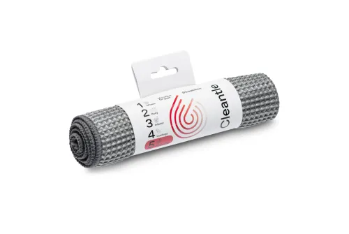 Cleantle Microfibre Glass Cloth 320gsm with waffle weave for streak-free cleaning of vehicle windows and mirrors