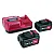 Battery Set 18V 5.0Ah Dual Lithium-Ion Fast Charger Dust Water Resistant FLEX