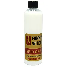 Läder Quick Detailer 500ml Satin Finish, Citrondoft, Fettfri Rengöring & Skydd, Funky Witch