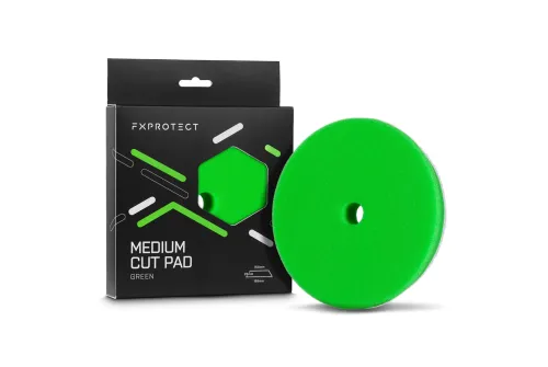 FX PROTECT Medium Cut Polerpad 150/165mm med öppen cellskum och trapezoidprofil för DA-polerare