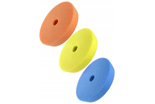 Poleringspads Dual Action Set 3 storlekar 125/140/20 mm hög hållbarhet skum Honey