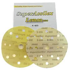 Sanding Discs 152mm K800 Fast Uniform Sanding Flexible Latex Backing 25 Pack, Kovax