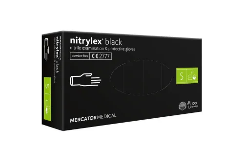 Monster Shine Black Nitrile Gloves 100-pack Size S disposable gloves for detailing