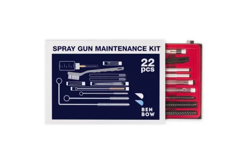 BenBow PRO 601 Spray Gun Cleaning Kit with 22 pieces, brushes and needles for spray gun maintenance