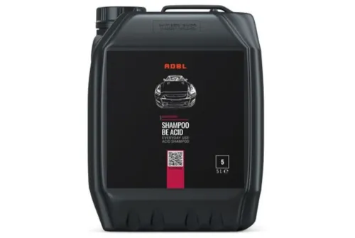 Surt bilschampo 5 liter med hallondoft, säkert för Ceramic Coating och vax, ADBL Shampoo Be Acid