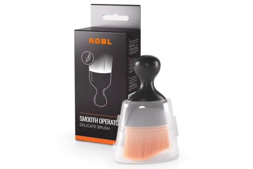 ADBL cleaning brush with soft nylon bristles and ergonomic handle for detail cleaning