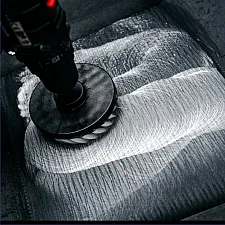 Drill Brush Attachment 10cm Diameter Soft Synthetic Bristles Hex ¼