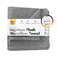 Mikrofiberhandduk Edgeless Plush 600 GSM 40x40cm Grå Premium Koreansk Fiber, ChemicalWorkz