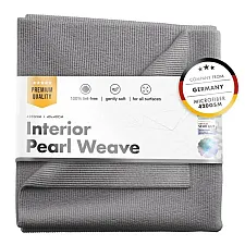 Microfiber Interior Cleaning Towel 420 GSM 40x40cm Pearl Weave Gray Premium ChemicalWorkz