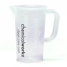 Måttbägare 100 ml Transparent, Dubbelsidig Skala, ChemicalWorkz New