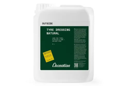 Chemotion NEW Däckglans 5L lösningsmedelsfri med bananodör för matt satin-finish på däck och gummi