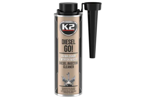 K2 Diesel Go! diesel injector cleaner 250ml bottle for cleaning diesel fuel injectors