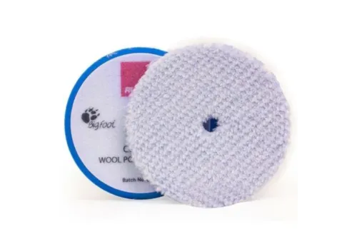 RUPES Wool Pad Grov 130/145mm polerpad av naturligt fårskinn för DA polisher och rotary polisher