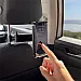 Black MrCleaner adjustable headrest mount for tablets and phones with flexible arm and 360-degree rotation